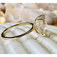 thumbnail image 4 of Forever Jewels 4Ct Cushion Cut Moissanite Women Solitaire Engagement Ring 14K Yellow Gold Plated, 4 of 5