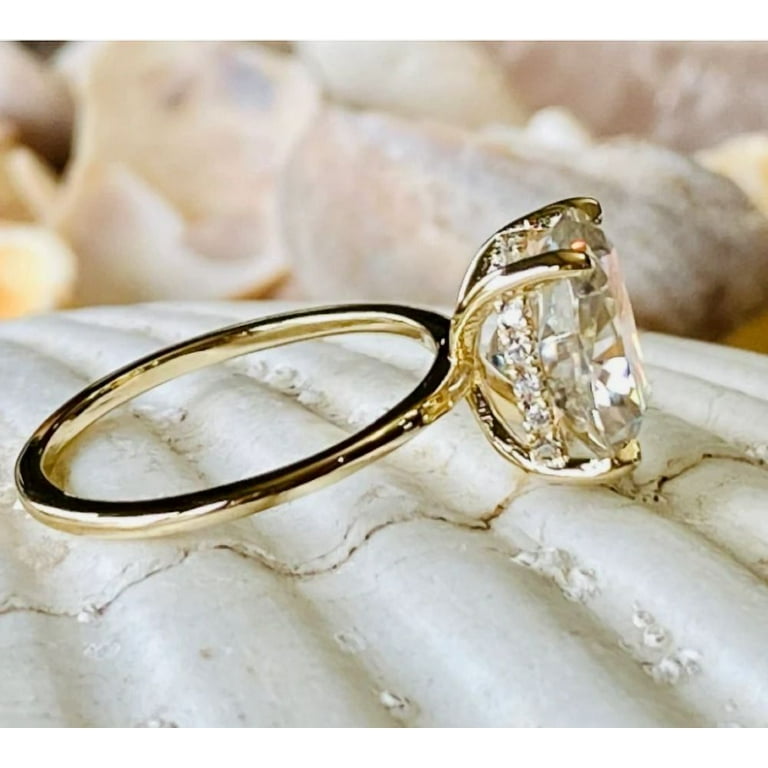 Forever Jewels 4Ct Cushion Cut Moissanite Women Solitaire