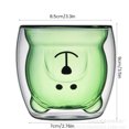 thumbnail image 3 of Taza De Té De Oso 250Ml Taza De Oso Resistente Al Calor Con Aislamiento De Doble Pared Taza De Café De Oso De Cristal Linda Creativa Taza De Café De Jugo De Leche Para El Hogar Oficina Escuela Dormito Muyoka Hogar, 3 of 6