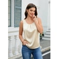 thumbnail image 4 of Zeagoo Women's Satin Sleeveless Crew Neck Camisole Tank Top Soft Lightweight Casual Dressy Blouse for Summer Daily Wear, 4 of 6