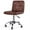 Brown, variant on COSVALVE Armless Desk Chair Low Back 360°Swivel Adjustable Barber Home Office Chair w/Wheels(Pink)