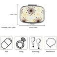 thumbnail image 2 of Pack Of 6 Pill Boxes, Pill Case, Pill Box, Metal With L, 2 Compartments, Portable Travel, 2 of 4