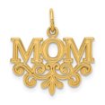 thumbnail image 1 of 14k Yellow Gold Mom Necklace Charm Pendant, 1 of 7