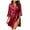 Red, variant on Men's underwear Night Ware Women's Long Button down Nightgowns for Women Cage Chemise Woman Night Wear Women Sleepwear Sexy Women's Sleep Shirt Nightgowns Pajamas Set Satin Pajamas for Set Black L