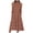 Orange, variant on Odeerbi Summer 2025 Casual Dresses for Women Print Beach Holiday Dress Round Neck Big Swing Pocket Maxi Dress Orange
