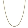 14k Yellow Gold Hollow Polished Lightweight Lobster Claw Closure Curb Chain Necklace 20 Inch Measures 2.5mm Wide Jewelry