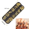 thumbnail image 2 of Kalolary 3 Boxes Nail Art Rhinestones Shiny Gold Metal for Nails Art Decoration, 2 of 5