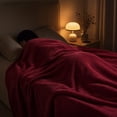 thumbnail image 4 of WOHAPY Upgrade Solid Fleece Blanket, Super Soft Warm Flannel Throw Rug, All-Season Sofa Bedding Portable Blanket L, 4 of 7