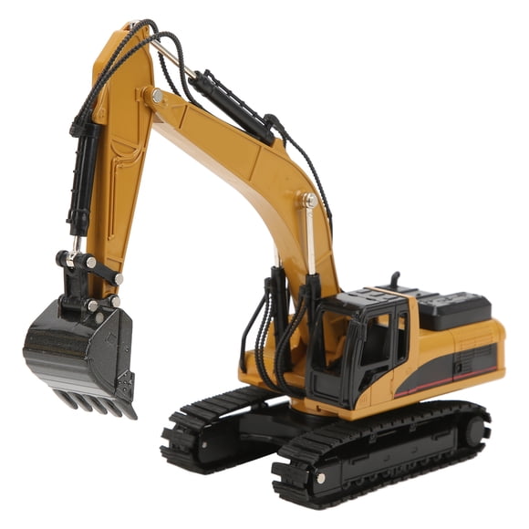 Modèle d'Excavatrice RC, Modèle Statique d'Excavatrice Lumière Technologie de Moulage sous Pression Réaliste pour Décoration de Maison pour Enfants