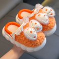 thumbnail image 1 of Zapatillas de algodón de invierno para niños, niñas, princesas, cálidas, de terciopelo, con tacón, para padres e hijos, niños grandes, medianos y pequeños, zapatillas de algodón de felpa para bebés, 1 of 1