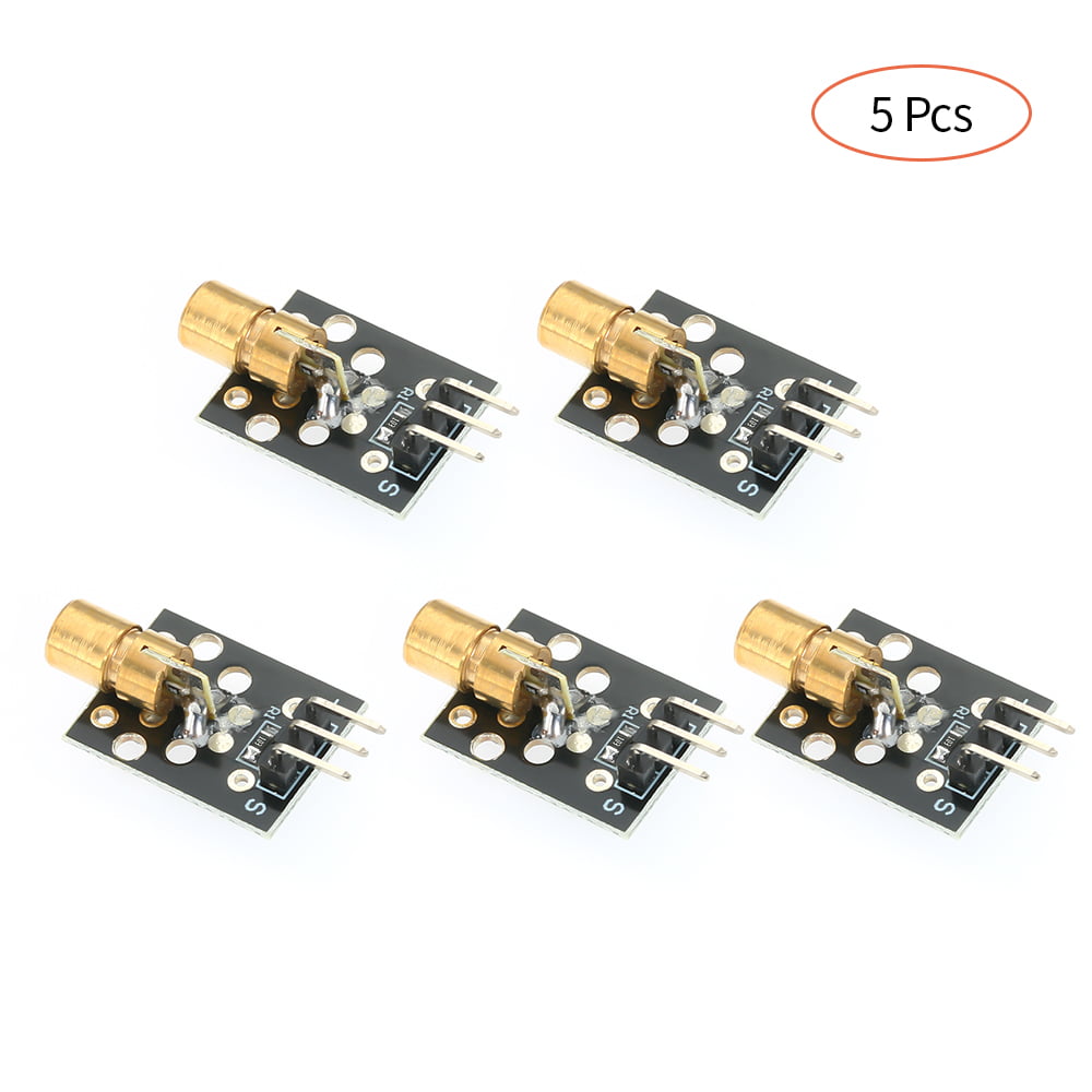 5PCS 5V Laser Diode Transmitter Sensor Module Modul 650nm Für Arduino Modul NEU 