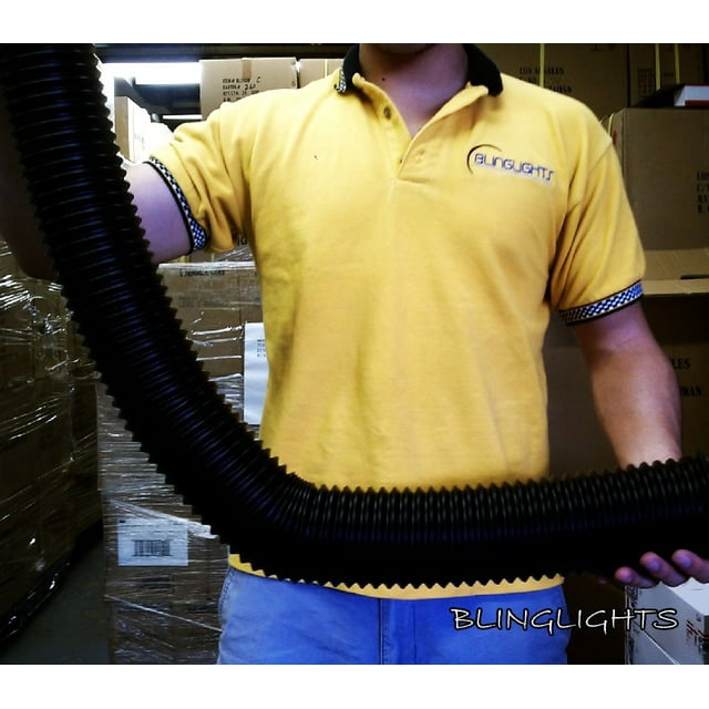 For 3" Air Intake Ducting Brake AC Cooling Heater Duct CAI Flexible Hose 76mm Stretch 3 Inch Pipe