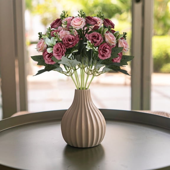 Kugisaki Artificial Flowers Bouquet Decoration Simulation Flowers Bouquet for Bridal Bouquets Wedding Decor Party Table Centerpieces Home Decor