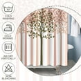 thumbnail image 4 of Baocicoo Abstract Pink Trees Shower Curtain Vintage Nature Forest Minimalism Art Style Modern Decorative Shower Curtains for Hotel Home Bathroom Polyester Waterproof Fabric with Hooks 72x72 Inches, 4 of 6
