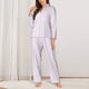 thumbnail image 2 of Fotbe Kawaii Cat Paw Conjunto de Pijama de Manga Larga para Mujer con Estampado, Ropa de Dormir de 2 Piezas, Conjunto de Casa Suave y Cómodo con Bolsillos-XX-Large, 2 of 7