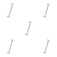 thumbnail image 2 of Youkk Stainless Steel Closed Body Turnbuckle Jaw Wire Rope Fork Screw Rigging Silver M5 5Set, 2 of 6