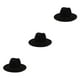 thumbnail image 5 of Minnieouse Sombrero grande de invierno, vestido de Color a la moda, gorras elegantes, lana cálida, mujeres, hombres, vaquero, niños, boda, Type3 NO3, 5 of 6