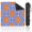 Color 4, variant on Mahjong Mat 31.5" x 31.5" Geometric Mid Century Modern Circles Lines Orange Green Black Beige Non-Slip Noise Reduction American Mahjong Tiles Table Cover for Dominoes Poker Card Board Games Gift