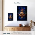thumbnail image 3 of Elephant Stock Buddha In Lotus Pose Wall Art - Vertical Canvas Wall Art - Living Room Wall Decor - Wellness Canvas - Blue And Orange Decor - 8" x 12", 3 of 5