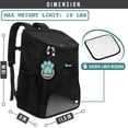 thumbnail image 2 of PetAmi Cat Backpack Carrier for Small Dogs and Large Cats, Airline Approved, 2 of 8