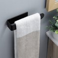 thumbnail image 4 of Toallero de baño de acero inoxidable autoadhesivo, color negro, sin perforación, 23cm, para Cocina, 4 of 5