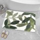 thumbnail image 2 of 1 PCS Bathroom Rugs - 31.5 X 19.5IN Bath Mat Green Leaves Microfiber Strong Water Absorbent Non Slip Back Cute Rug for Bathroom, 2 of 4