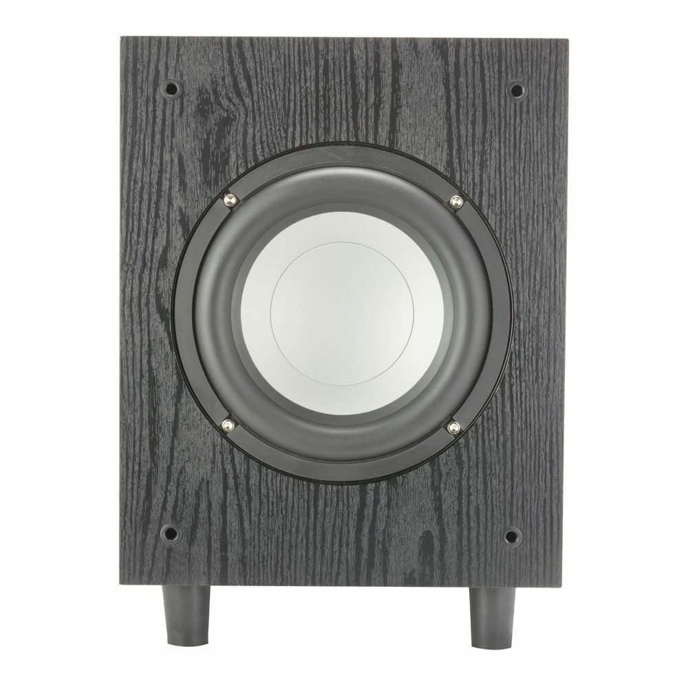 Phase Technology POWER-FL8 8 in. Subwoofer with a Passive Radiator&#44; Black Ash - image 3 of 6