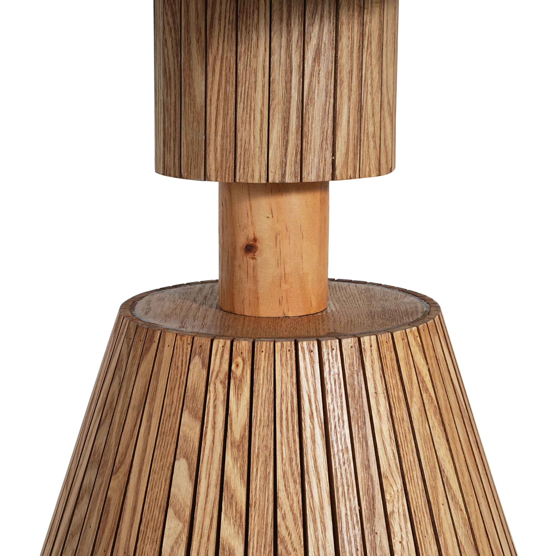 Christopher Knight Home Four-Leaf Clover Side Table, Decorative Accent Table with Wood-Grain Base, Natural