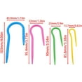 thumbnail image 4 of Queilt 16PCS ABS Plastic Cable Needles for Knitting & Crocheting - U-Shaped Mixed Color Holders, 4 of 5