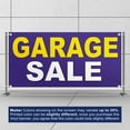 thumbnail image 3 of Garage Sale Banner 13 oz Heavy Duty Vinyl Garage Sale Sign Garage Offer Banner Retail Store Home Shop Business Sign - Outdoor & Indoor - Single-Sided with Metal Grommets (1.5x5 ft, Pu & Ye & Wh), 3 of 6