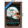 thumbnail image 3 of NFL Miami Dolphins - Neon Helmet 23 Wall Poster, 22.375" x 34" Framed, 3 of 5