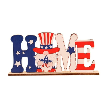 

STEADY Independence Day Decorations Wooden Letter Pendant Welcome Hanging
