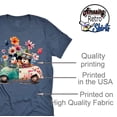 thumbnail image 3 of Mickey Flower and Garden Shirt, Unisex Casual Short Sleeve ( X-Large, Navy), 3 of 6