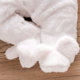 thumbnail image 2 of PatPat Newborn Rabbit Warmer Snowsuit Fleece Hooded Romper Jumpsuit for Baby Girls Boys, 2 of 10