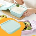 thumbnail image 3 of Fresh Box (Onion) X1 Silicone Foldable Fruit & Veggie Fresh Microwave Lunch Box Portable Outdoor Meal Container With Lid Blue, 3 of 4
