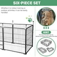 thumbnail image 6 of Flylapdo Indoor Puppy Playpen Large Dog Indoor Playpen 31.5in Height Pet Enclosure 6 Panel Dog Playpen for Outdoor Indoor Use Dog Play Yard sweetie, 6 of 9