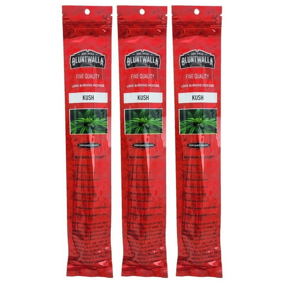 Bluntwalla 11" Fine Quality Long Burning Incense 3-Pack (10-Sticks Per Pack) - Choose Your Scent