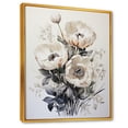 thumbnail image 2 of Designart "Serene White Tulip Ensemble III" Tulips Floater Framed Canvas Art Print, 2 of 5