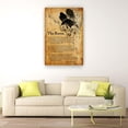 thumbnail image 3 of ADALE The Raven Poem Vintage Poster Edgar Allan Poe Quotes Poster Print Wall Artwork for Living Room Painting Pictures Canvas Kitchen Giclee Print Unframed 18x12 Inch, 3 of 7