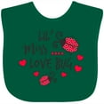 thumbnail image 3 of Inktastic Lil Miss Love Bug with Lady Bug and Hearts Girls Baby Bib, 3 of 4