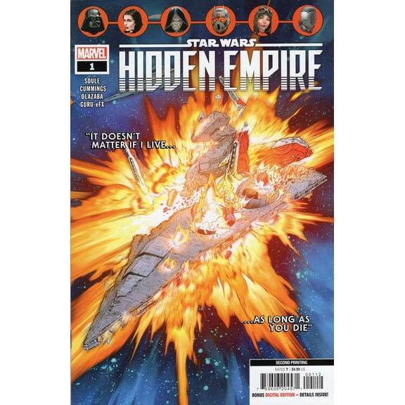 Star Wars: Hidden Empire #1 (2nd) VF ; Marvel Comic Book