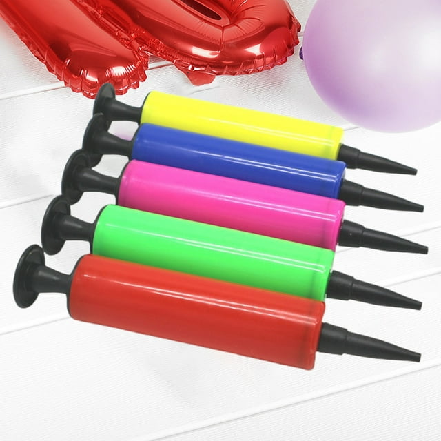 Lubelski Balloon Pump Portable Smooth Mini Lightweight Convenient Easy Inflation Bright Color Hand Push Balloon Inflator Wedding Accessories