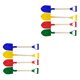 thumbnail image 4 of Greeniant Palas de playa para niños de 16 de largo, Color aleatorio, palas de arena, juguetes, Kit de herramientas de jardinería, mango de madera, pala 40x10cm 2piezas Greeniant CBP584559, 4 of 6