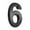4"-Black-6, variant on JeashCHAT House Numbers, 0-9 Self-adhesive House Number Modern House Numbers for Outside Black Mailbox Numbers Address Home Number for House Apartments Office Hotel Room Easy to Install, 2.36 inch