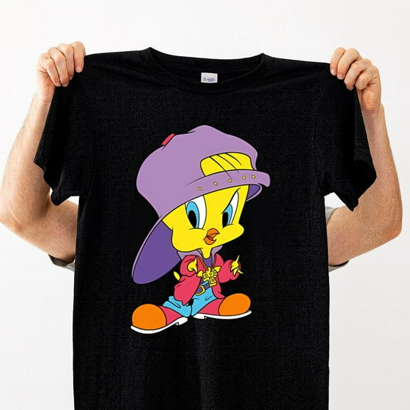 Tweety Pie Funny Hip Hop Bird Retro Looney Tunes Graphic Unisex T-Shirt