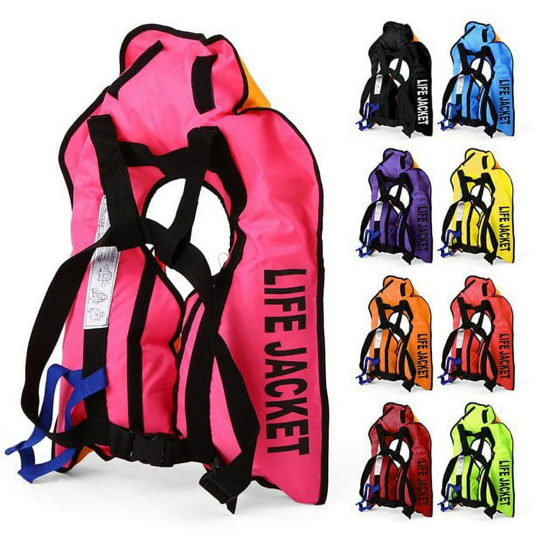 50 in Automatic Inflatable Life Jacket with Reflectors, Safety adult Life, PFD Survival Buoyancy Vest for Boating, Fishing, Sailing, Kayaking, Surfing