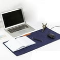 thumbnail image 3 of Soft Mouse Pad Table Computer Desk Mat Felt Laptop Large Office Desk Cushion Office Home Large Dark Blue, 3 of 9