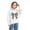 White, variant on CYRBOKO Girls Graphic Hoodies Size 6, Casual Soft Lightweight Long Sleeve Hooded Sweatshirt Pink