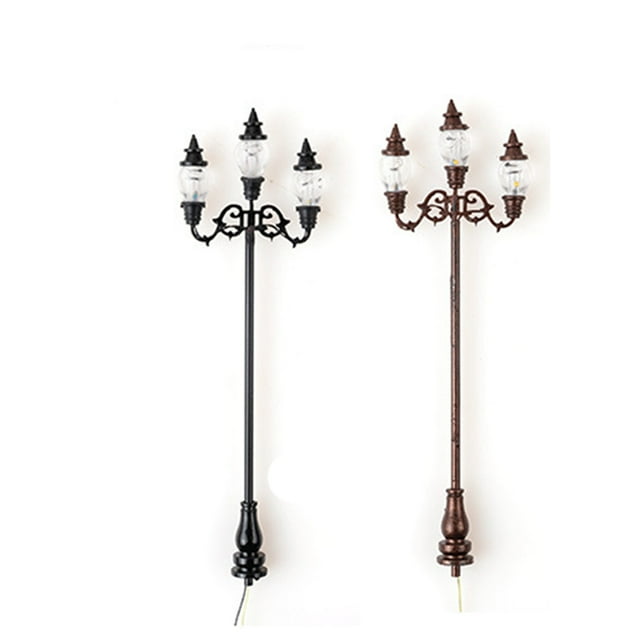 pitrice Lampe de Paysage LED Matériaux Architecture de Lampadaire Lampes de Pelouse Décoratives Bricolage Imperméable Mini Lampadaire Modèle 2 1Ensemble
