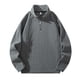 thumbnail image 3 of pstuiky Camisas de invierno de manga larga para hombre, Sudadera con cuello alto, manga larga y cremallera de un cuarto para hombre, color liso top de hombre xxl, 3 of 8